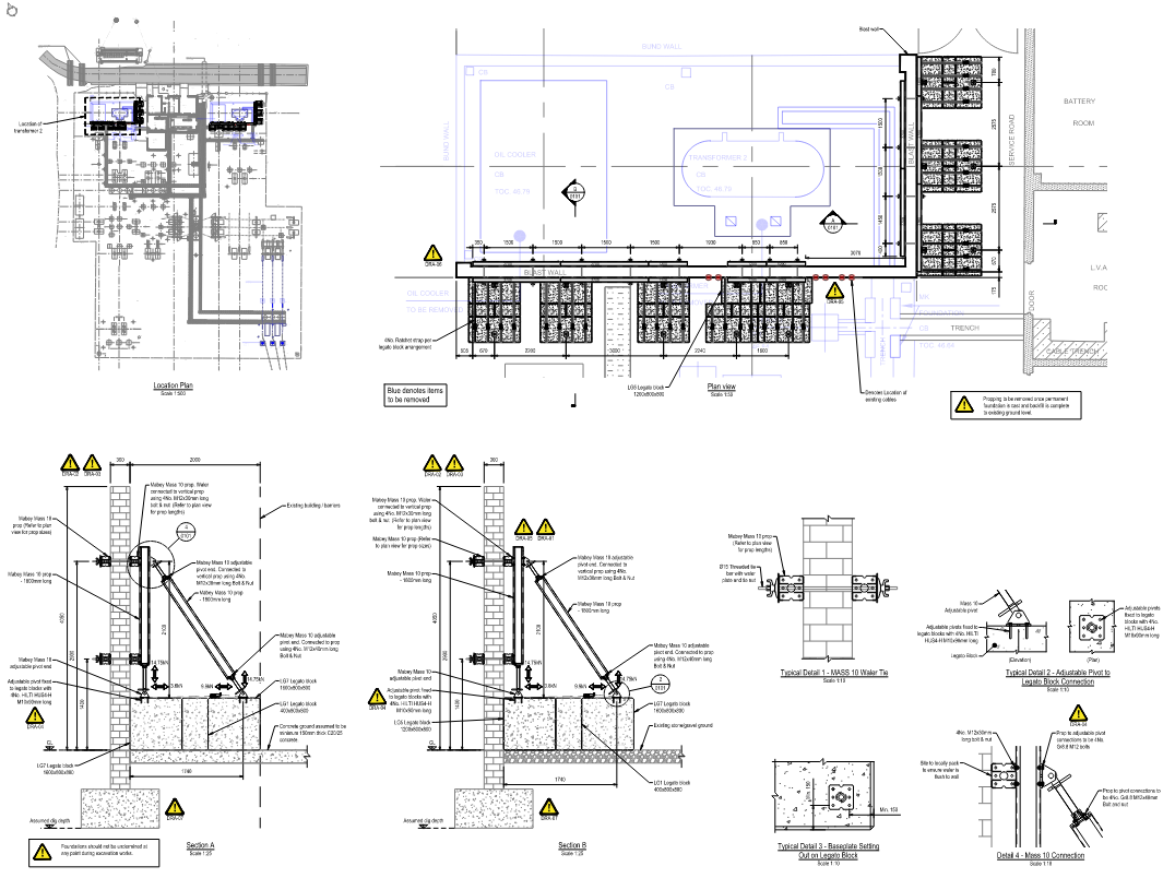 Temporary Works Design Drawing